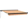 Image de vidaXL Store rétractable jaune et orange 350 x 250 cm