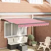 Image de vidaXL Cadre de store rouge et blanc 350 x 250 cm