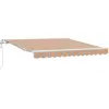 Image de vidaXL Store à rallonge multicolore 350 x 250 cm en tissu et aluminium
