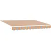 Image de vidaXL Store à rallonge multicolore 350 x 250 cm en tissu et aluminium