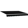 Image de vidaXL Store rétractable noir 350 x 250 cm Polyester et acier