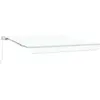 Image de vidaXL Store rétractable blanc 350 x 250 cm Polyester et aluminium