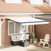 Image de vidaXL Store rétractable blanc 350 x 250 cm Tissu