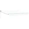 Image de vidaXL Store rétractable blanc 350 x 250 cm Polyester et aluminium