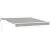 Image de vidaXL Store coulissant gris clair 350 x 250 cm en tissu et aluminium