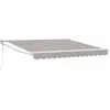 Image de Auvent vidaXL gris clair 350 x 250 cm en polyester et métal