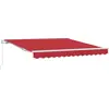 Image de vidaXL Store rétractable rouge 350 x 250 cm Polyester et aluminium