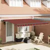 Image de vidaXL Store extensible orange et marron 400 x 300 cm