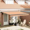 Image de vidaXL Store extensible jaune et orange 400 x 300 x 165 cm