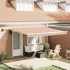 Image de vidaXL Store rétractable multicolore 400 x 300 cm en tissu et acier