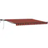 Image de vidaXL Store rétractable orange et marron 450 x 300 cm Tissu