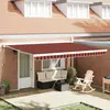 Image de vidaXL Store coulissant orange et marron 450 x 300 x 165 cm