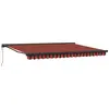 Image de vidaXL Auvent orange et marron 450 x 300 x 165 cm