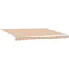Image de vidaXL Store banne télescopique multicolore 450 x 300 cm en tissu et aluminium