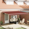 Image de vidaXL Store extensible orange et marron 450 x 350 x 165 cm