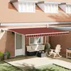 Image de vidaXL Store extensible orange et marron 450 x 350 cm
