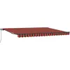 Image de vidaXL Store rétractable orange et marron 450 x 350 cm