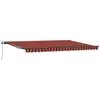 Image de vidaXL Store coulissant orange et marron 500 x 300 cm