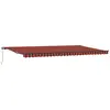 Image de vidaXL Store rétractable orange et marron 600 x 300 cm