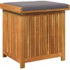 Image de vidaXL Coffre à coussins d'extérieur 60x50x61 cm bois massif acacia