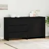 Image de vidaXL Sideboard 2 pcs Noir 70 x 41 x 75 cm Bois composite