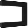 Image de vidaXL Ensemble de meubles TV 5 pcs Noir imitation chêne Matériau dérivé du bois