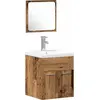 Image de vidaXL Ensemble de meubles de salle de bain mural 3 pcs bois ancien
