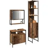 Image de vidaXL Ensemble de meubles de salle de bains avec étagère 3 pcs vieux bois composite