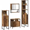 Image de vidaXL Ensemble de meubles de salle de bain avec étagère 4 pcs vieux bois composite