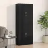 Image de vidaXL Armoire murale 2 pcs noir aspect chêne 69,5 x 34 x 90 cm