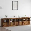 Image de vidaXL LED Buffet en vieux bois 283 x 37 x 67 cm Matériau dérivé du bois