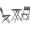 Image de vidaXL Ensemble de bistrot 3 pcs Anthracite Acier