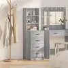 Image de vidaXL Buffet haut Gris Sonoma 40 x 41 x 135 cm Matériau dérivé du bois