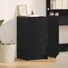 Image de Buffet vidaXL noir aspect chêne 40 x 40,5 x 75 cm en aggloméré