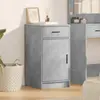 Image de Buffet vidaXL en béton gris, 40 x 40,5 x 75 cm, en aggloméré