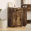 Image de Buffet vidaXL en chêne fumé, 40 x 40,5 x 75 cm, bois d'ingénierie