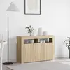 Image de vidaXL Sideboard Chêne Sonoma 116 x 30 x 75 cm Matériau dérivé du bois