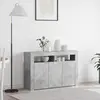 Image de Buffet vidaXL en béton gris 116 x 30 x 75 cm, aggloméré