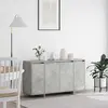 Image de Buffet vidaXL gris béton 135 x 41 x 75 cm en aggloméré