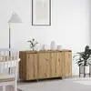Image de Buffet vidaXL en chêne Artisan 135 x 41 x 75 cm, aggloméré