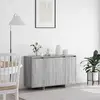 Image de vidaXL Meuble de rangement latéral, Sonoma-gris, 120 x 41 x 75 cm, panneaux de particules