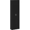 Image de vidaXL Armoire avec étagère noir aspect chêne 55 x 25 x 189 cm