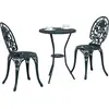 Image de vidaXL Ensemble de jardin Bistro 3 pcs vert aluminium