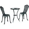 Image de vidaXL Ensemble de jardin Bistro 3 pcs vert aluminium