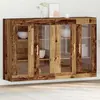 Image de vidaXL Armoires murales, lot de 2, bois recyclé, 69,5 x 34 x 90 cm, aggloméré