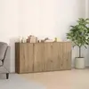 Image de Buffet vidaXL, 2 pièces, chêne Artisan, 79 x 38 x 80 cm, bois d'ingénierie