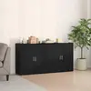 Image de vidaXL, meuble de rangement avec 2 portes, imitation chêne noir, 79 x 38 x 80 cm