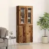 Image de vidaXL Highboard 2 pcs Vieux bois Matériau dérivé du bois