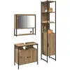Image de vidaXL Ensemble de meubles de salle de bain avec étagère 3 pcs Artisan-chêne bois composite