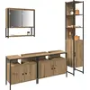 Image de vidaXL Ensemble de meubles de salle de bain avec étagère 4 pcs Artisan-chêne bois composite
